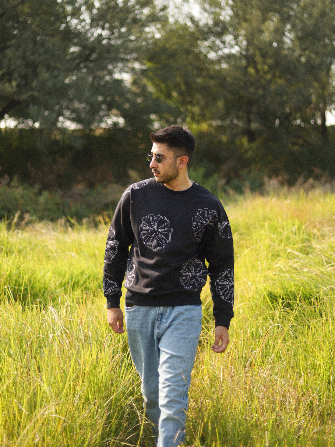 Midnight Floral Sweat